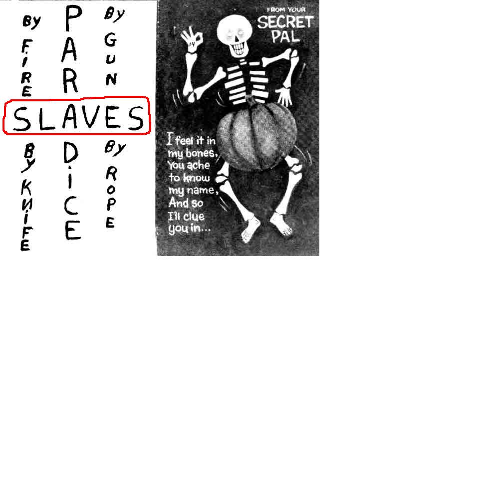 SLAVES HALLOWEEN CARD