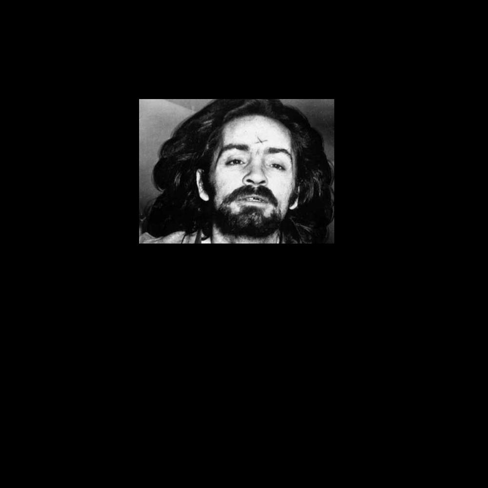 charles manson with x